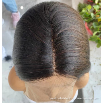Bone Straight Lace Front Human Hair Wigs Transparent Lace Frontal Wig T Part Remy Brazilian Straight Lace Front Wig